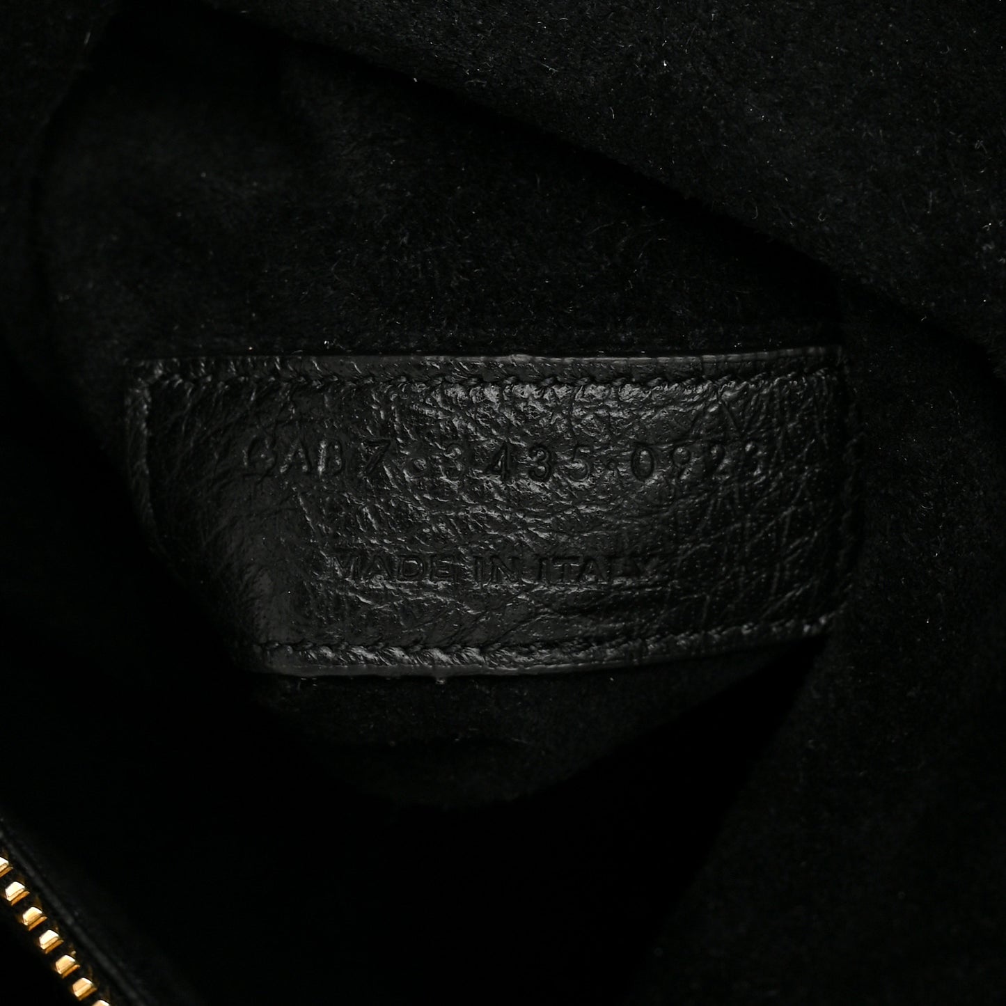 Grained Deerskin Bea Tote Black
