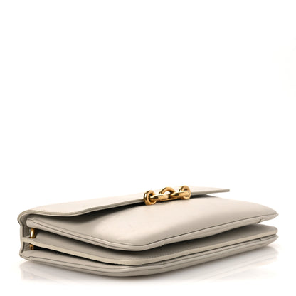 Saint Laurent Smooth Calfskin Le Maillon Satchel Crema Soft 4 of 14