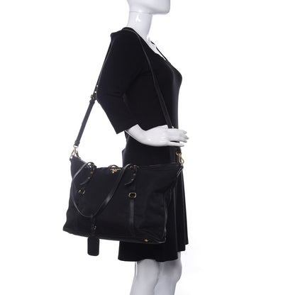 Prada Tessuto Nylon Saffiano Tote Black 2 of 10