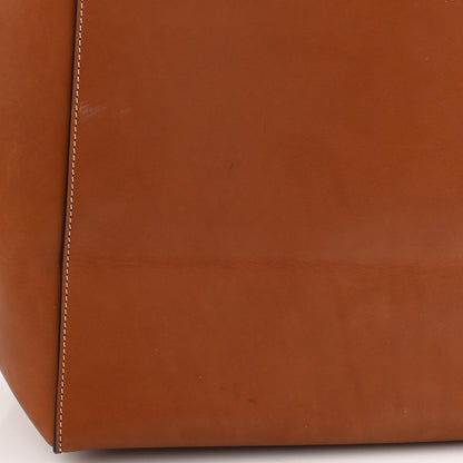 Celine Smooth Calfskin Medium Belt Cabas Phantom Brown 10 of 12