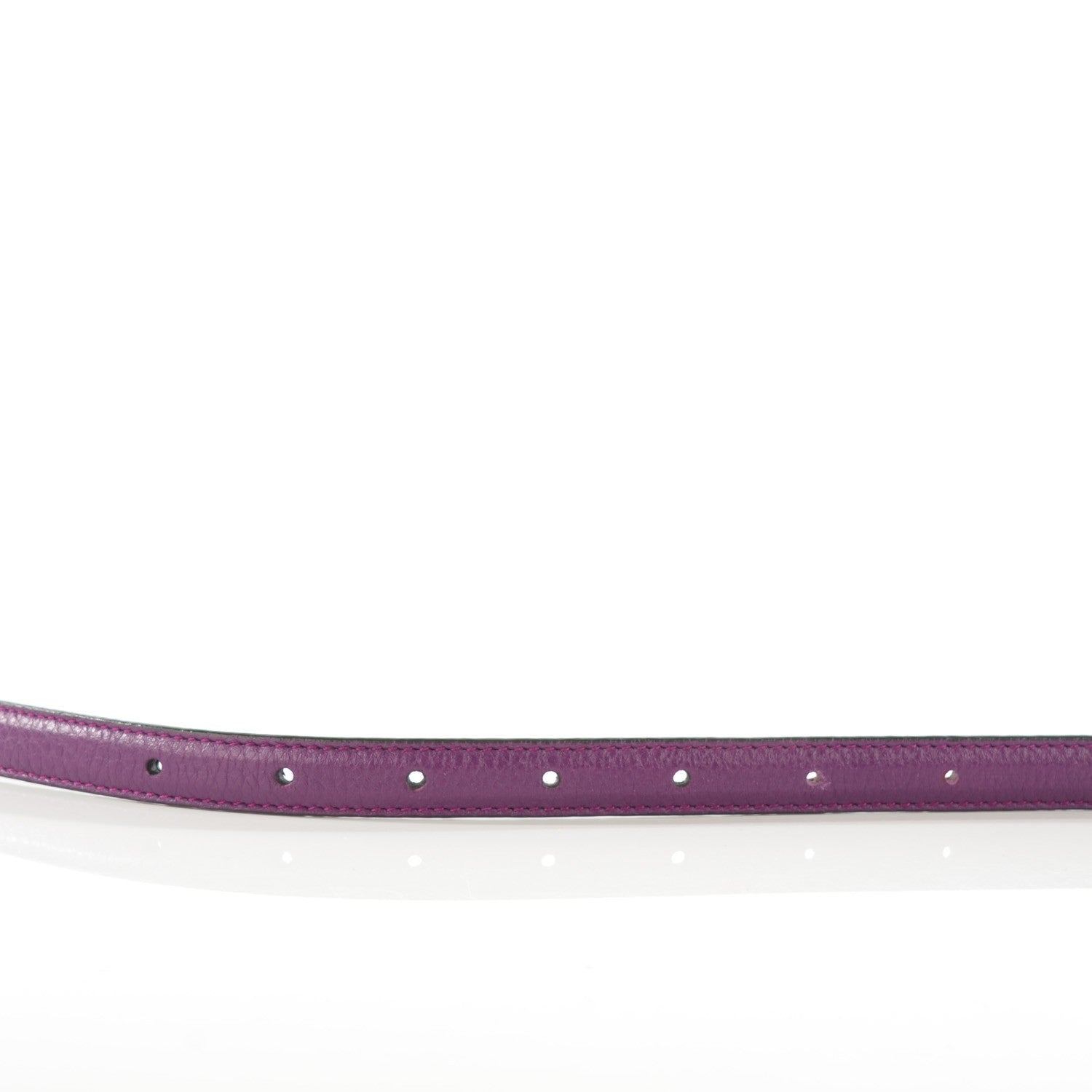 Gucci Calfskin Bamboo Buckle Skinny Belt Purple 8 of 8