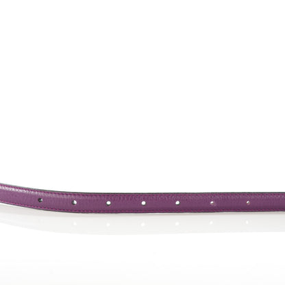 Gucci Calfskin Bamboo Buckle Skinny Belt Purple 8 of 8