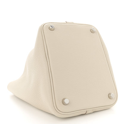 Hermes Taurillon Clemence Picotin Lock 18 PM Beton 4 of 12