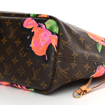 Louis Vuitton Monogram Roses Neverfull MM 10 of 14