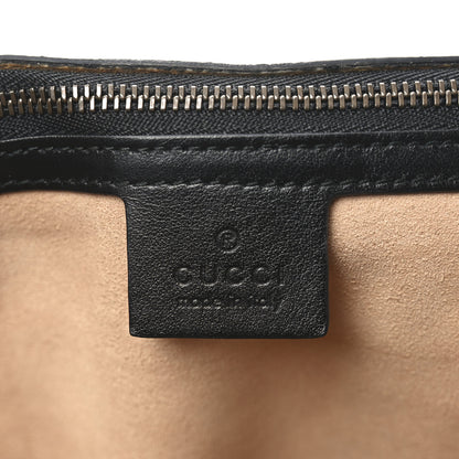 Gucci Calfskin Matelasse Large GG Marmont Top Handle Shoulder Bag Black 6 of 10