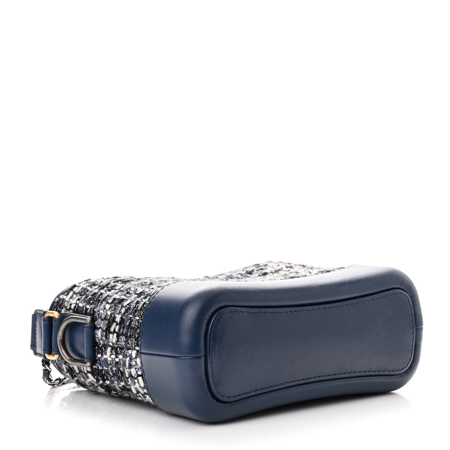 Tweed Calfskin Small Gabrielle Hobo Blue