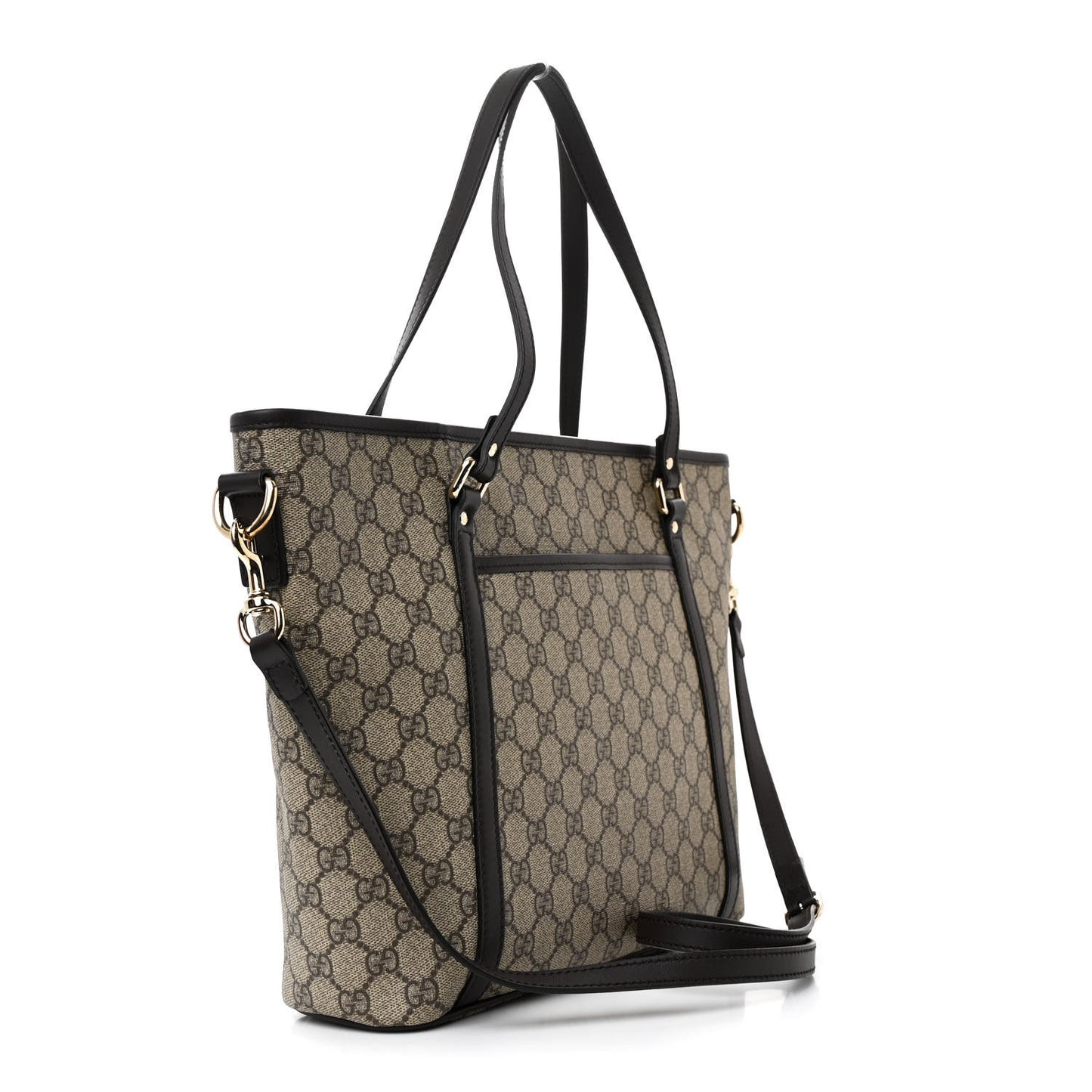 GG Supreme Monogram Medium Joy Tote Dark Brown