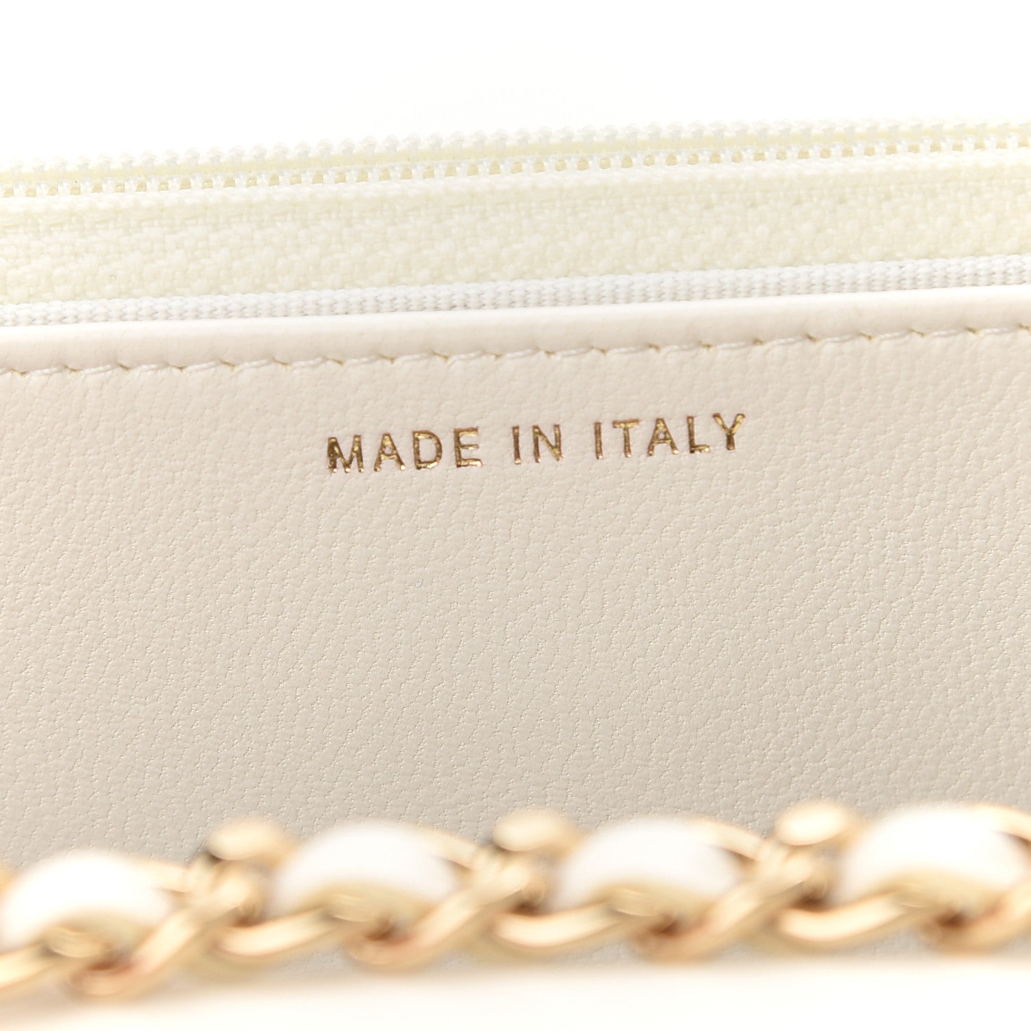 Chanel Lambskin Quilted Trendy CC Wallet On Chain WOC White 7 of 10