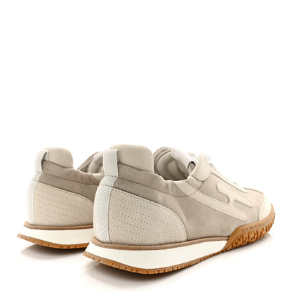 Hermes Suede Goatskin Jet Sneakers 36 Beige Esquisse Glaise 4 of 7