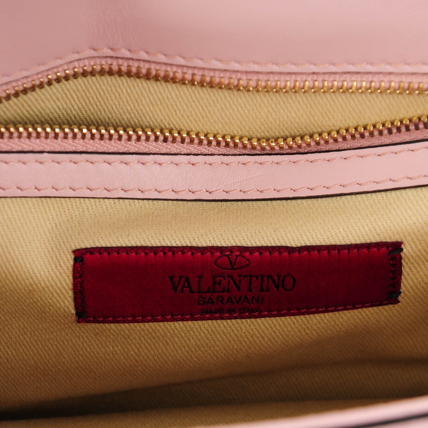 Valentino Garavani Vitello Small Glam Lock Rockstud Flap Water Rose 6 of 7