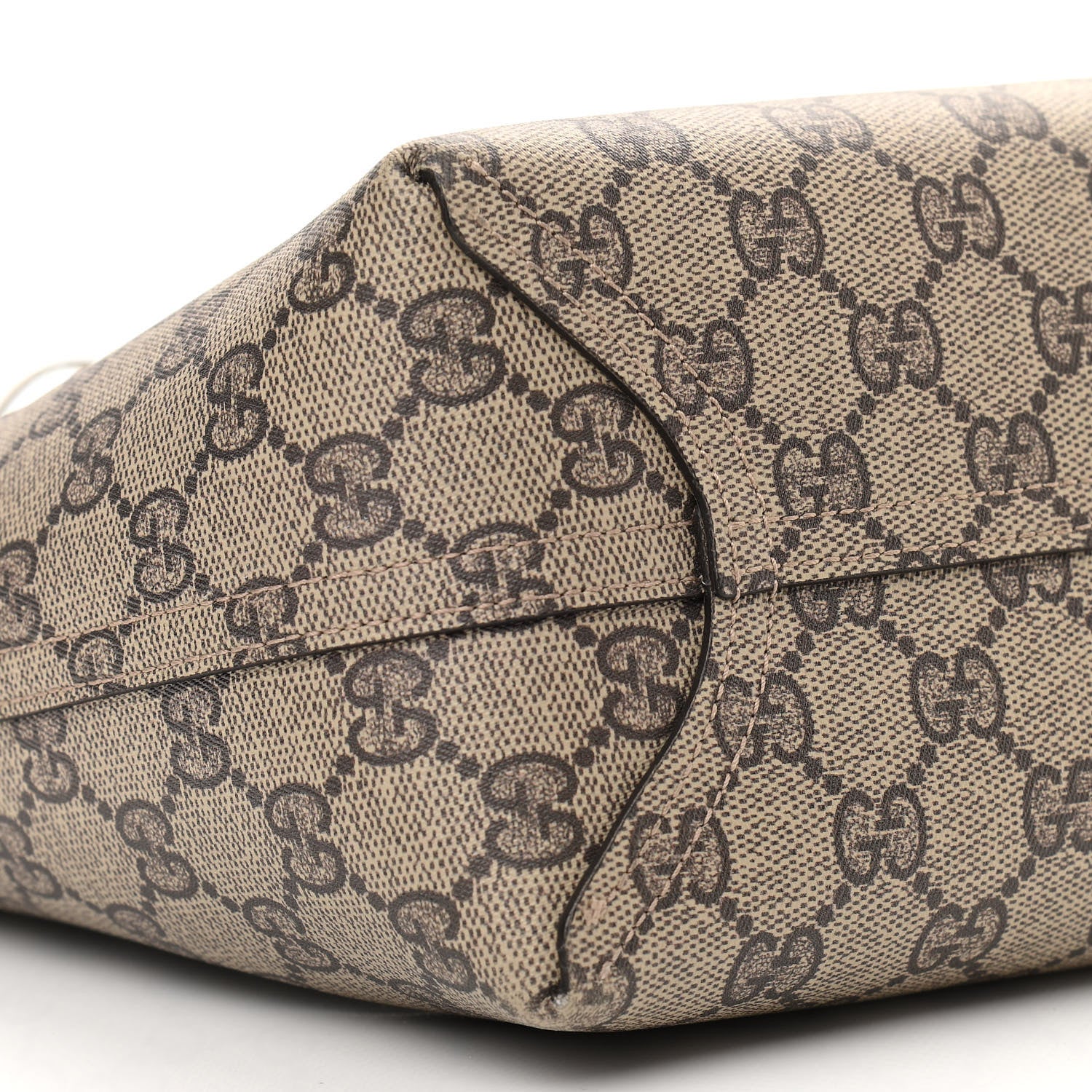 Gucci GG Supreme Monogram Small Reversible Tote Beige White 5 of 11