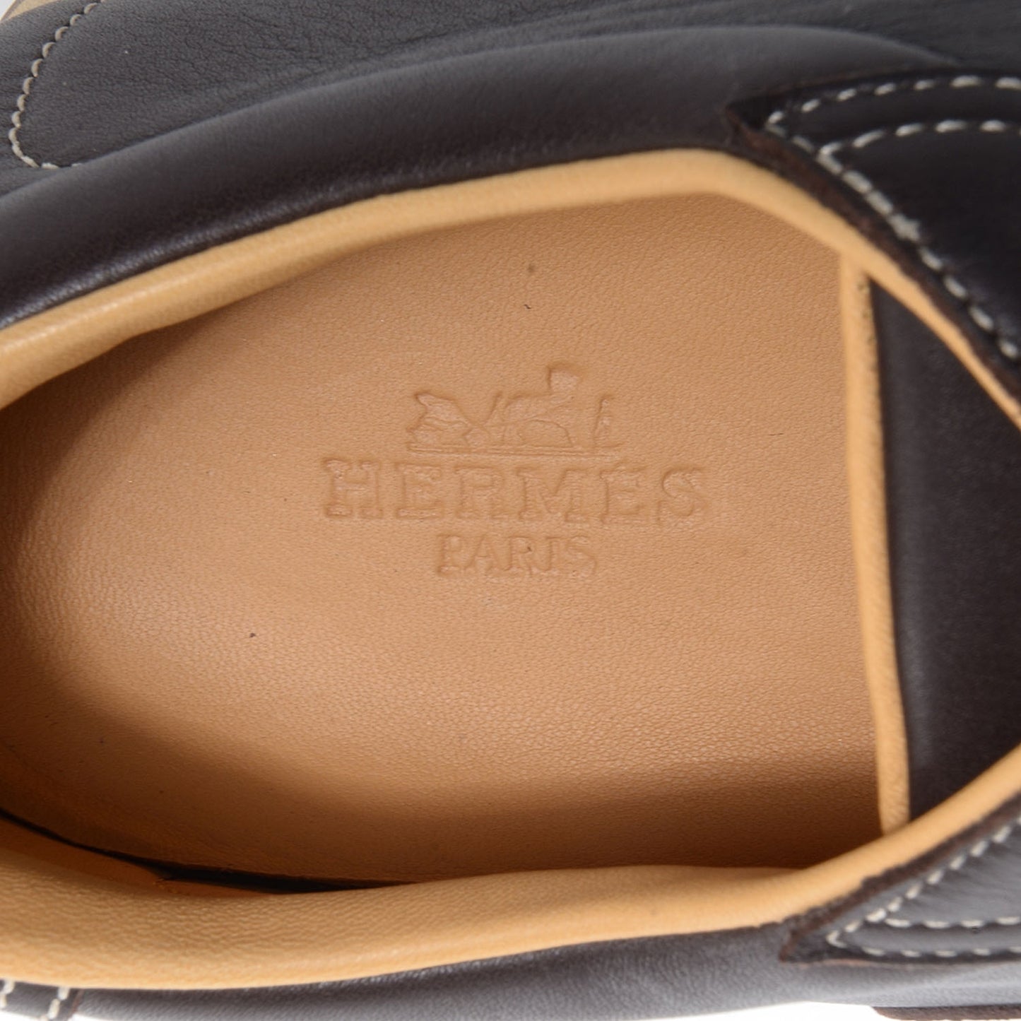 Leather Quick Sneakers 42.5 Brown