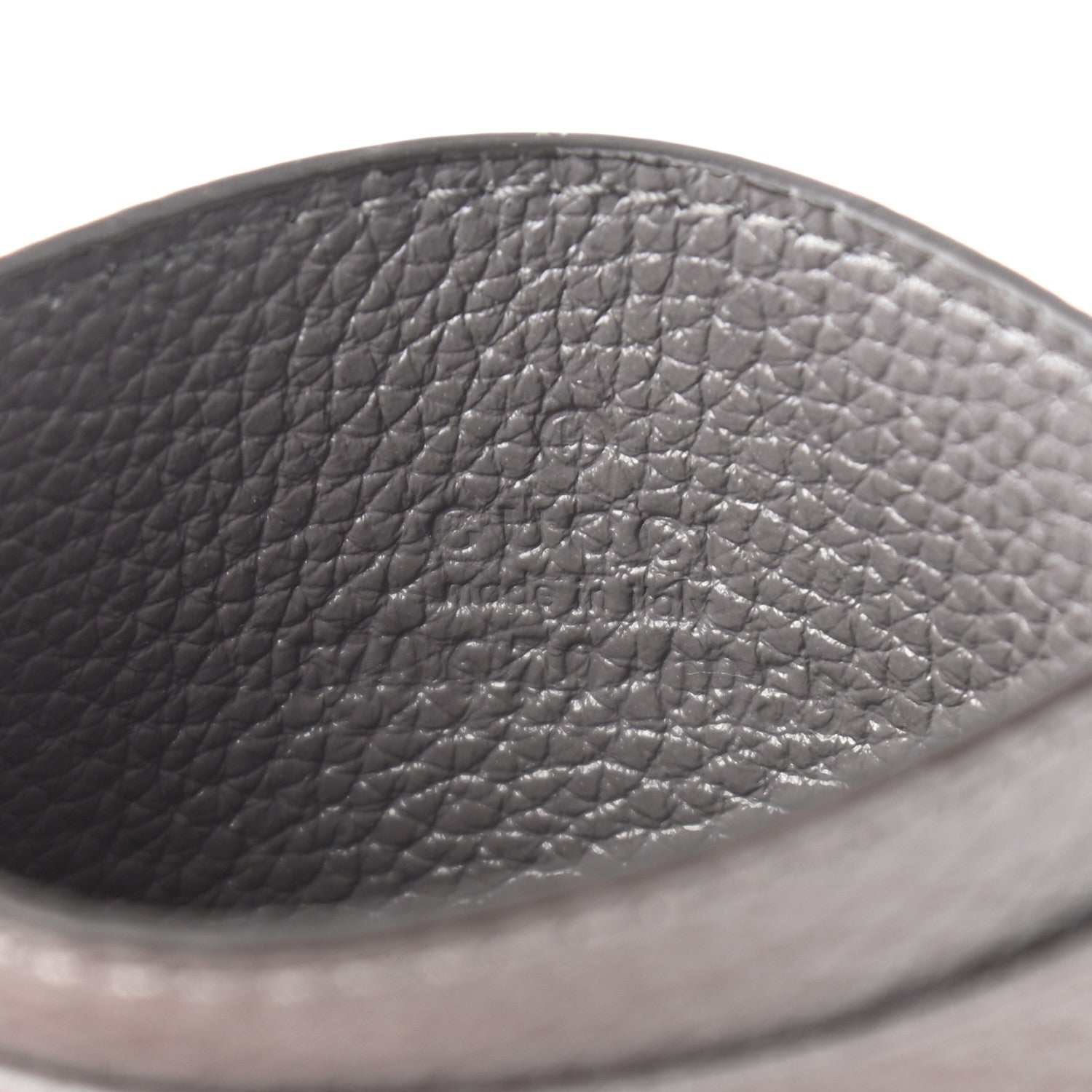 Gucci Grainy Calfskin Zumi Card Holder Dusty Grey 6 of 6