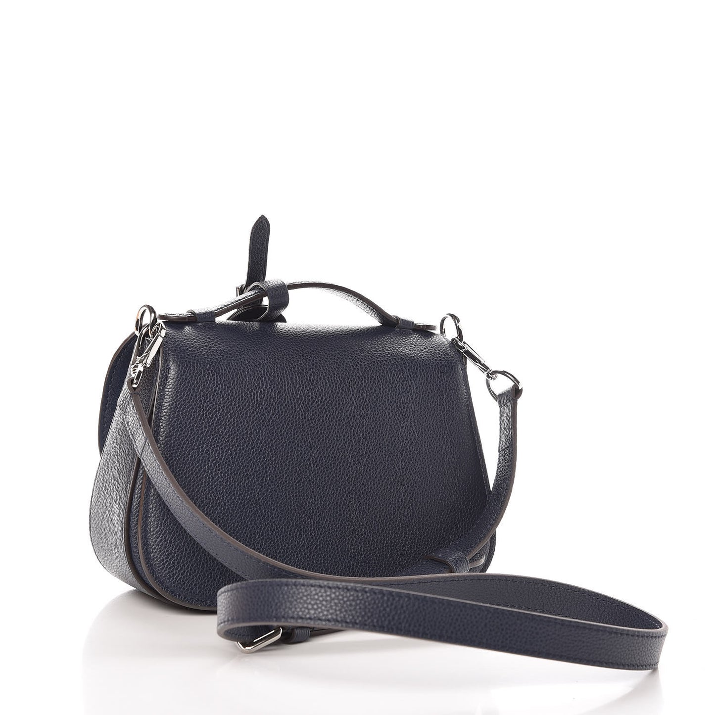 Grained Calfskin Vivienne NM Blue Marine
