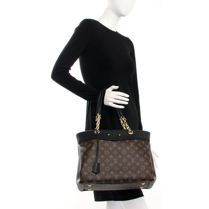 Louis Vuitton Monogram Pallas Shopper Black 2 of 7