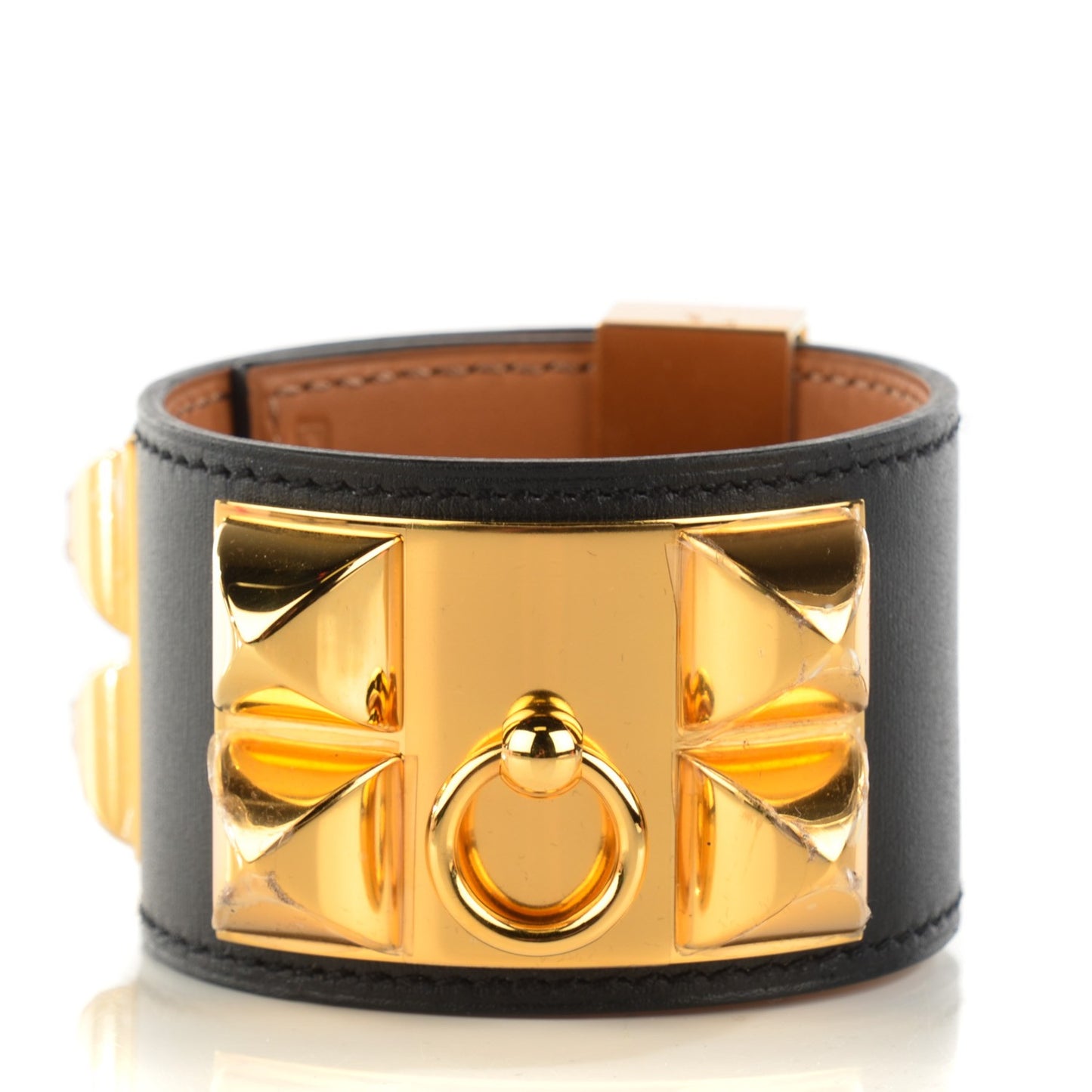 Box Calfskin Collier de Chien CDC Bracelet S Black