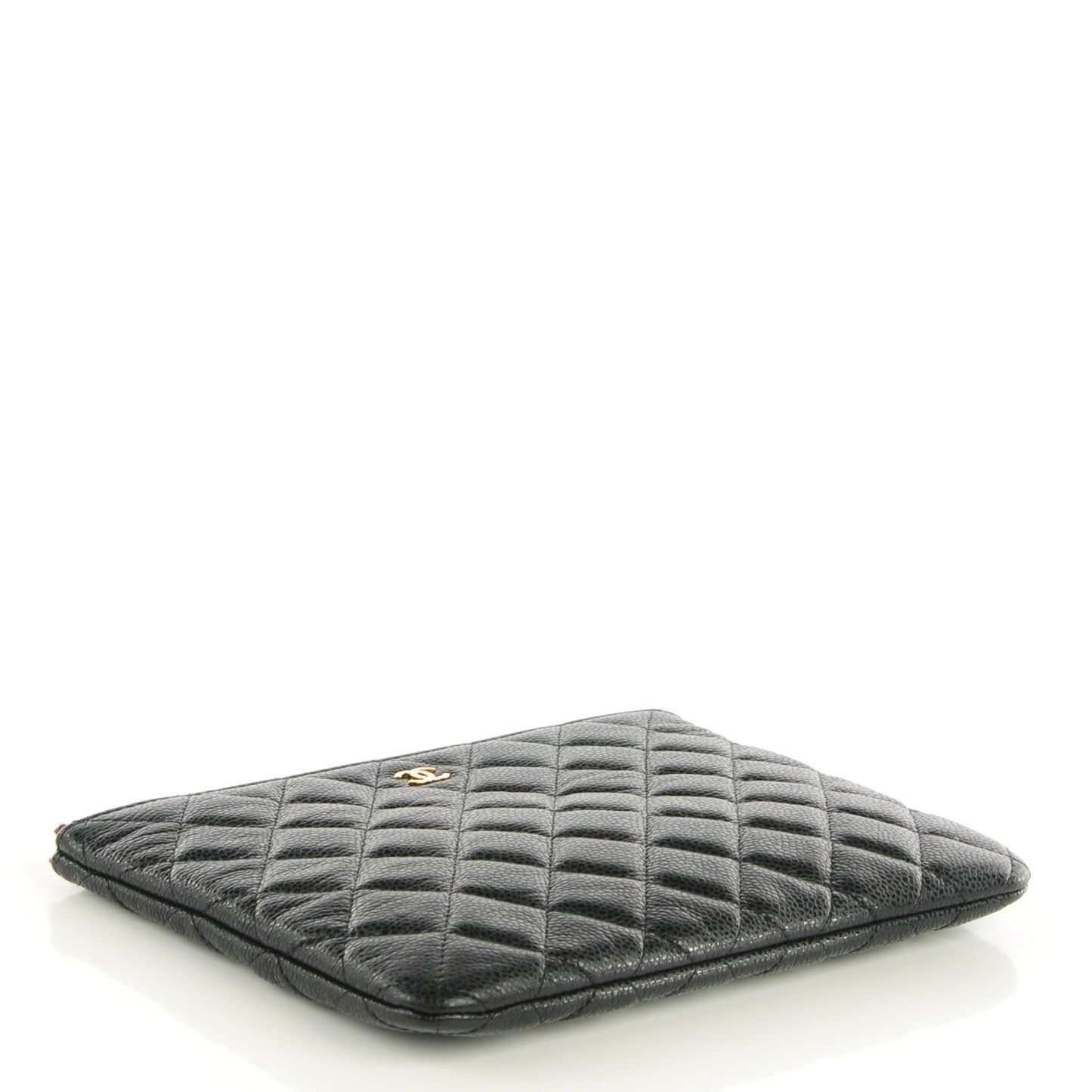 Caviar Quilted Medium Cosmetic Case Black