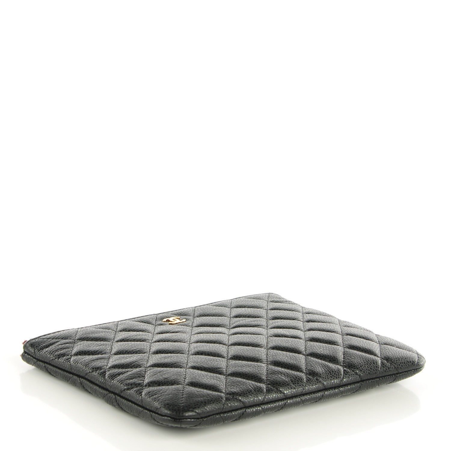 Chanel Caviar Quilted Medium Cosmetic Case Black 4 of 8