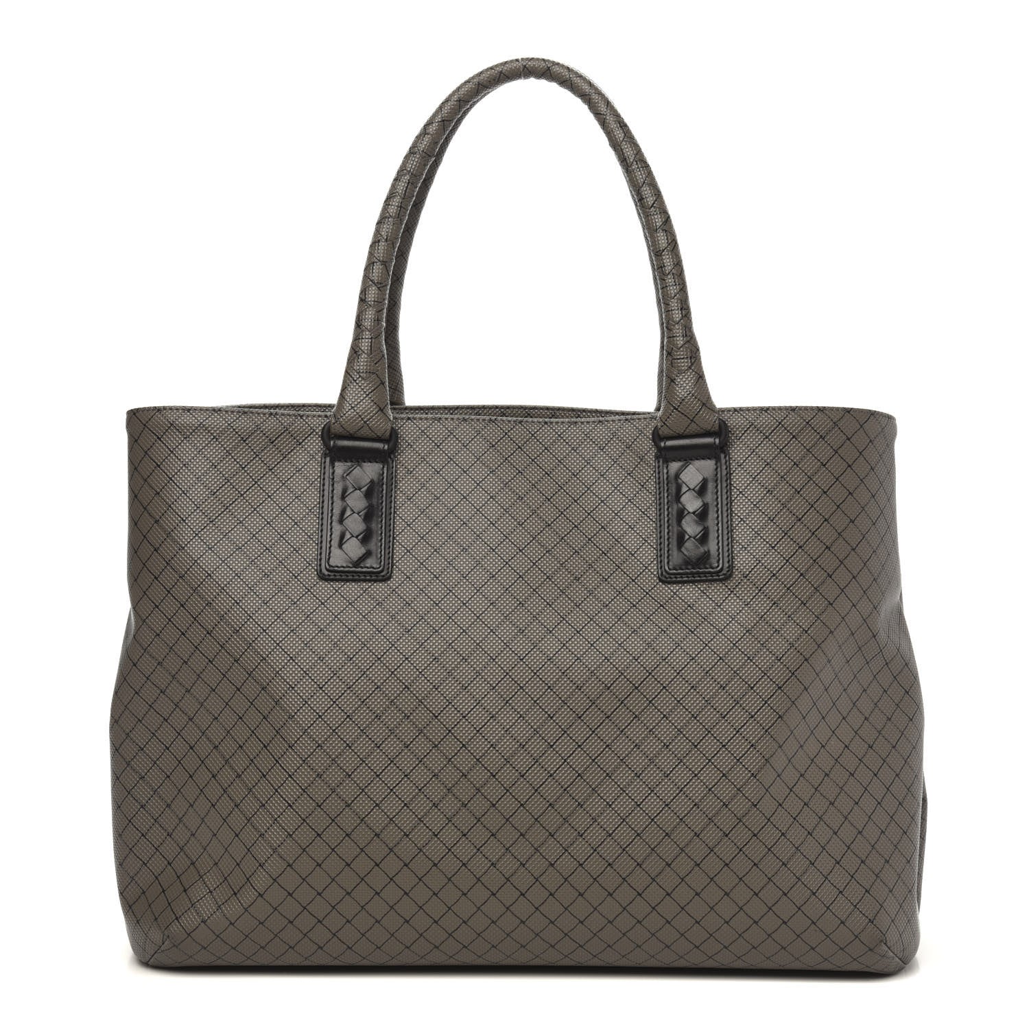 Bottega Veneta Rubberized Canvas Marcopolo Tote Shadow 1 of 15