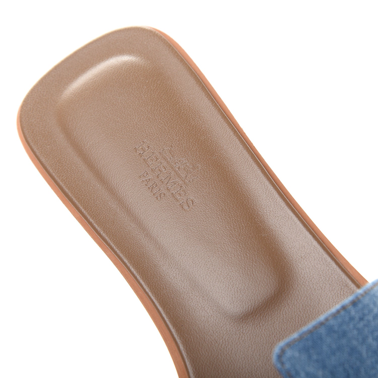 Hermes Denim Canvas Oran Sandals 39 Bleu Clair 8 of 11