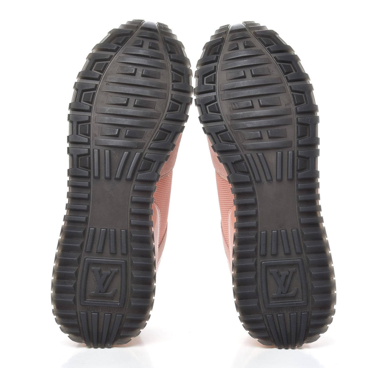 Suede Damier Azur Run Away Sneakers 37.5 Pink