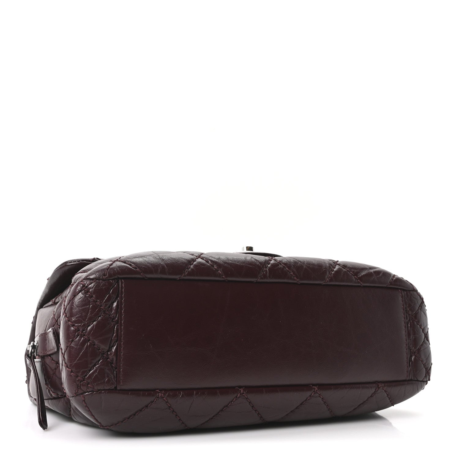 Chanel Aged Calfskin Medium New Portobello Flap Burgundy 4 of 10