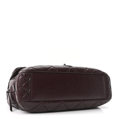 Chanel Aged Calfskin Medium New Portobello Flap Burgundy 4 of 10