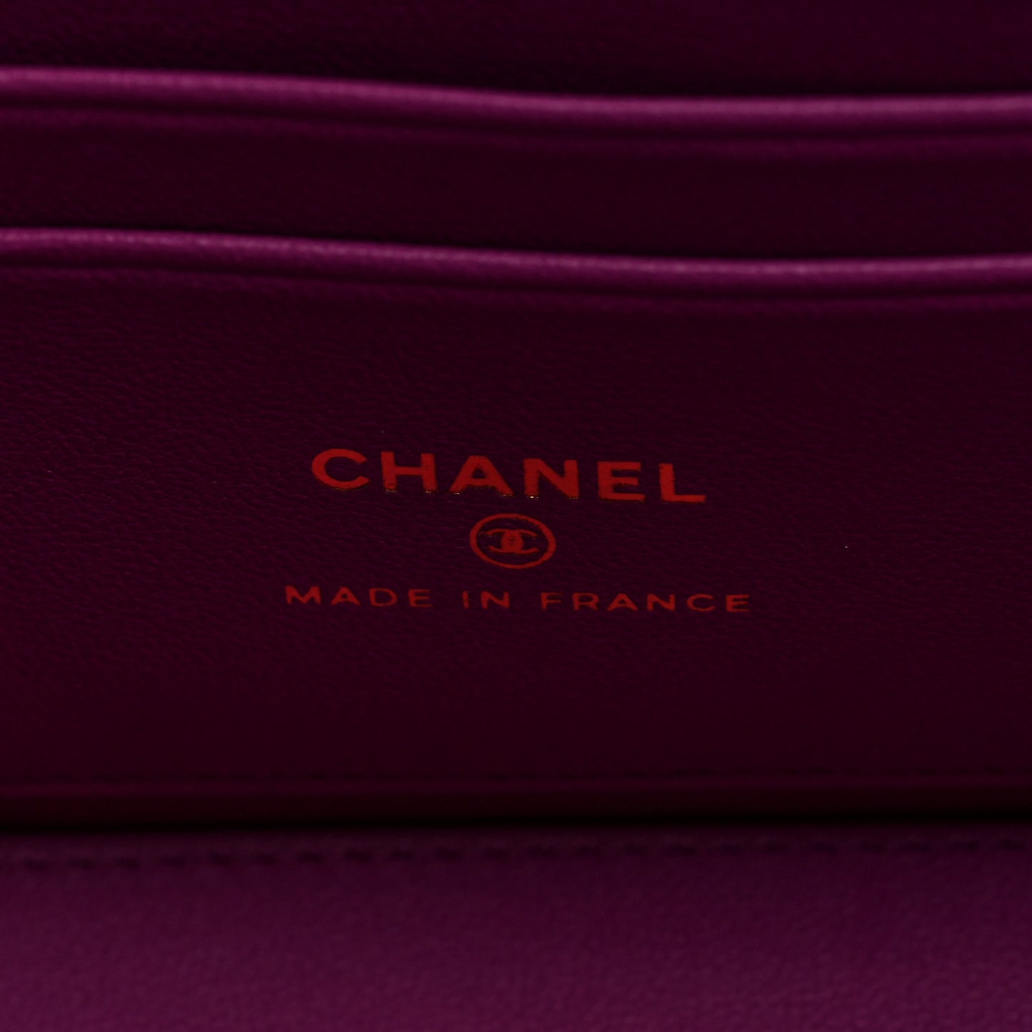 Lambskin Quilted Small Pillow Crush Vanity Case With Chain Purple