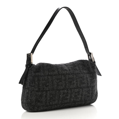 Fendi Wool Zucca Baguette Grey 2 of 9