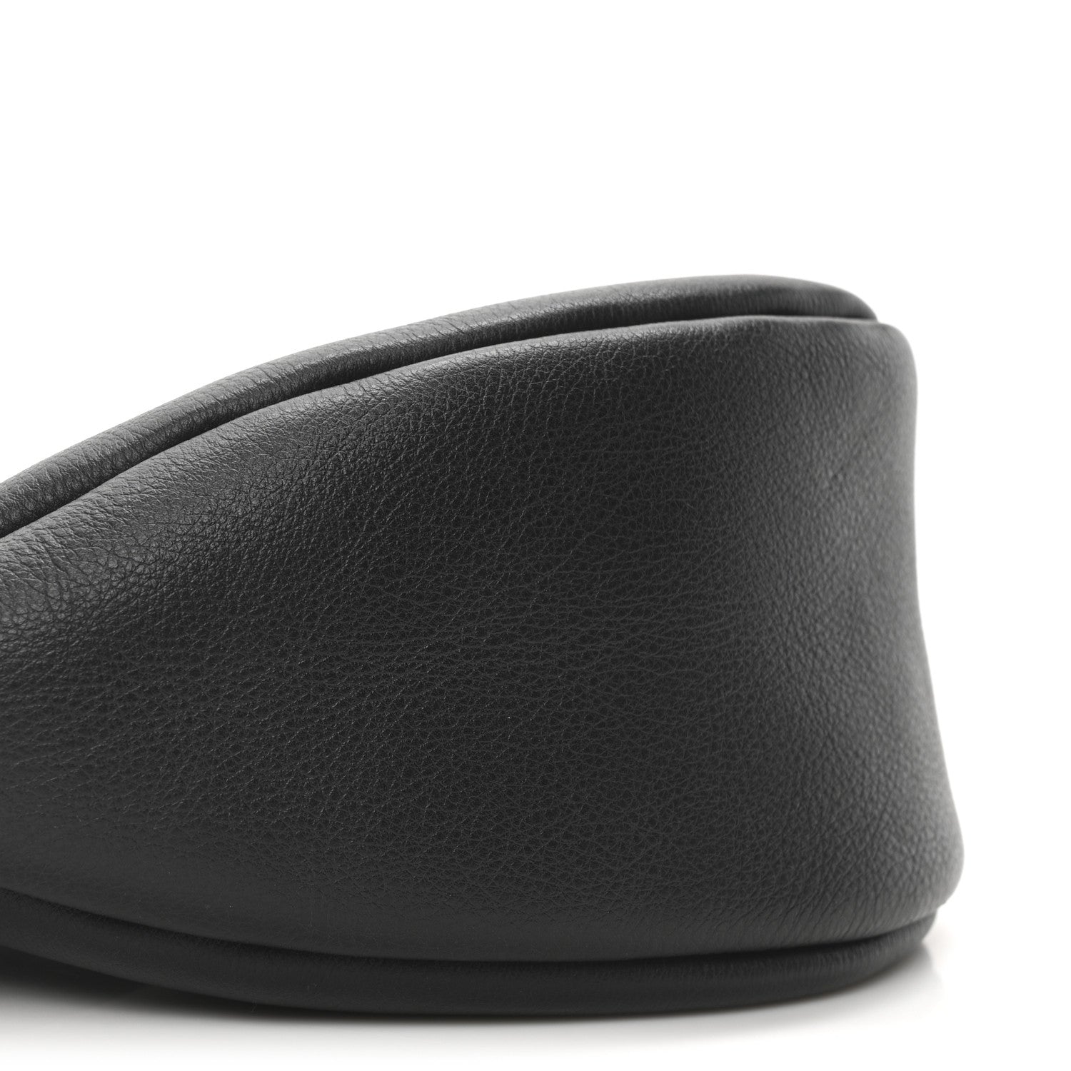 The Row Grained Calfskin Small Slouchy Banana Bag Black 8 of 9