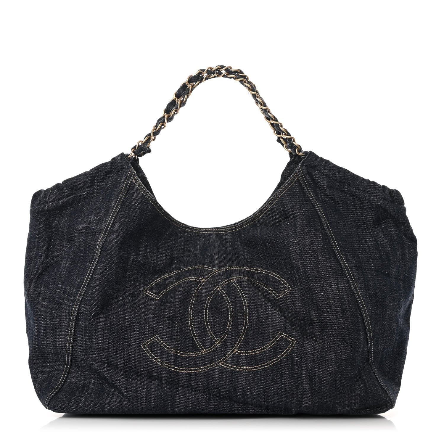 Chanel Denim XL Coco Cabas Tote Blue 1 of 13