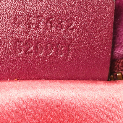Gucci Velvet Matelasse Small GG Marmont Chain Shoulder Bag Fuchsia Violet Cyclamen 7 of 10