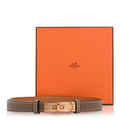 Hermes Epsom Kelly Belt Etoupe 4 of 4