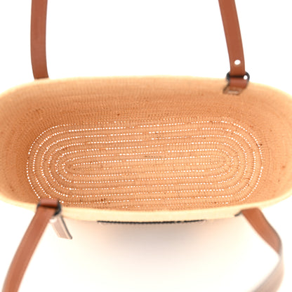 Loewe Raffia Square Small Basket Tote Bag Natural Tan 5 of 11