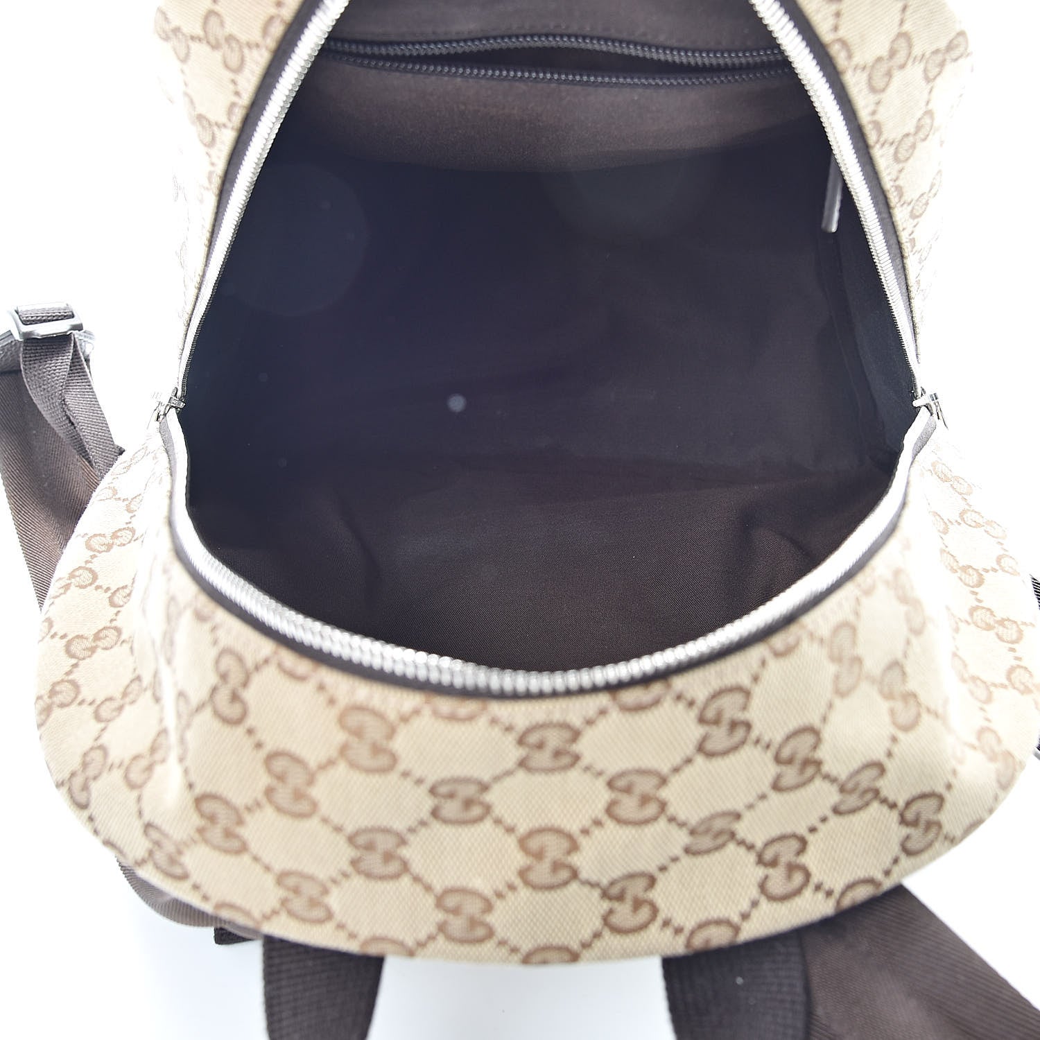 Gucci Monogram Travel Backpack Dark Brown 5 of 10