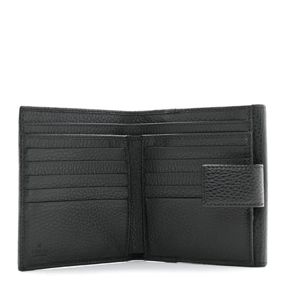 Gucci Dollar Calfskin Double G French Flap Wallet Black 5 of 7