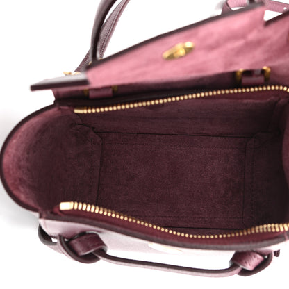 Celine Grained Calfskin Pico Belt Bag Acai 5 of 9