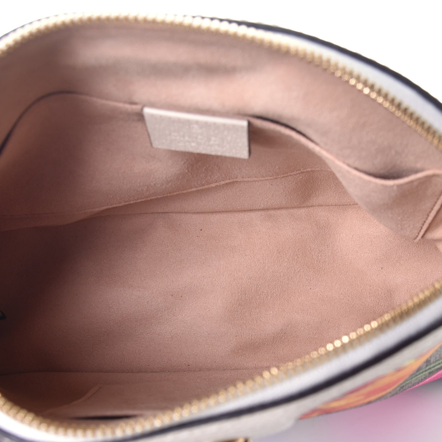 Gucci GG Supreme Monogram Flora Web GG Small Ophidia Dome Shoulder Bag White 5 of 11