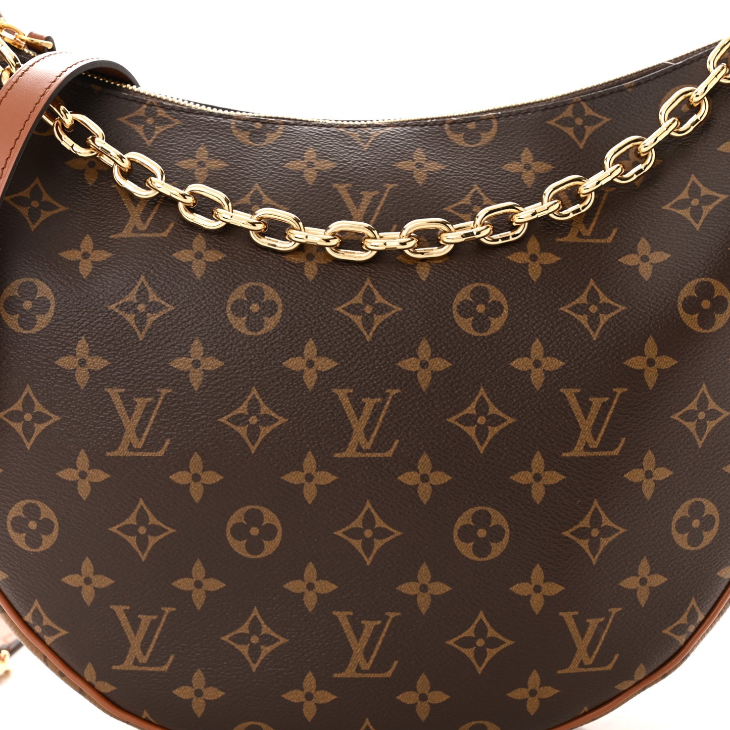 Reverse Monogram Loop Hobo