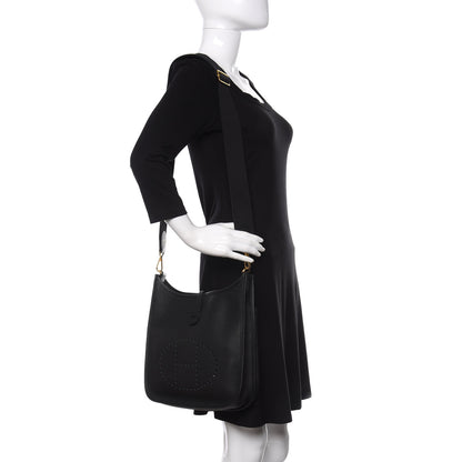 Hermes Taurillon Clemence Evelyne III PM Black 2 of 11