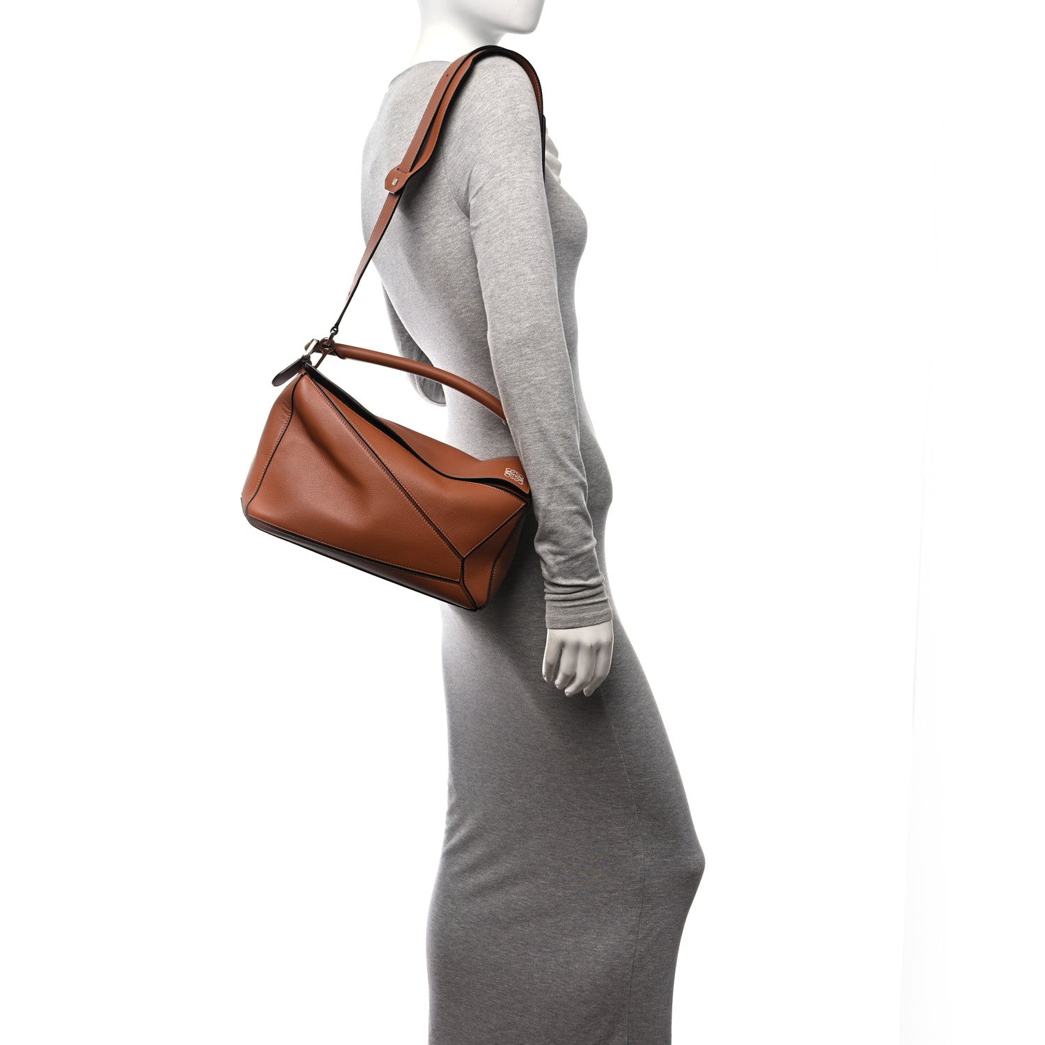 Loewe Calfskin Medium Puzzle Bag Tan 2 of 10