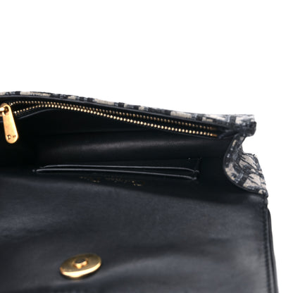 Christian Dior Oblique Saddle Belt Bag Blue 4 of 9