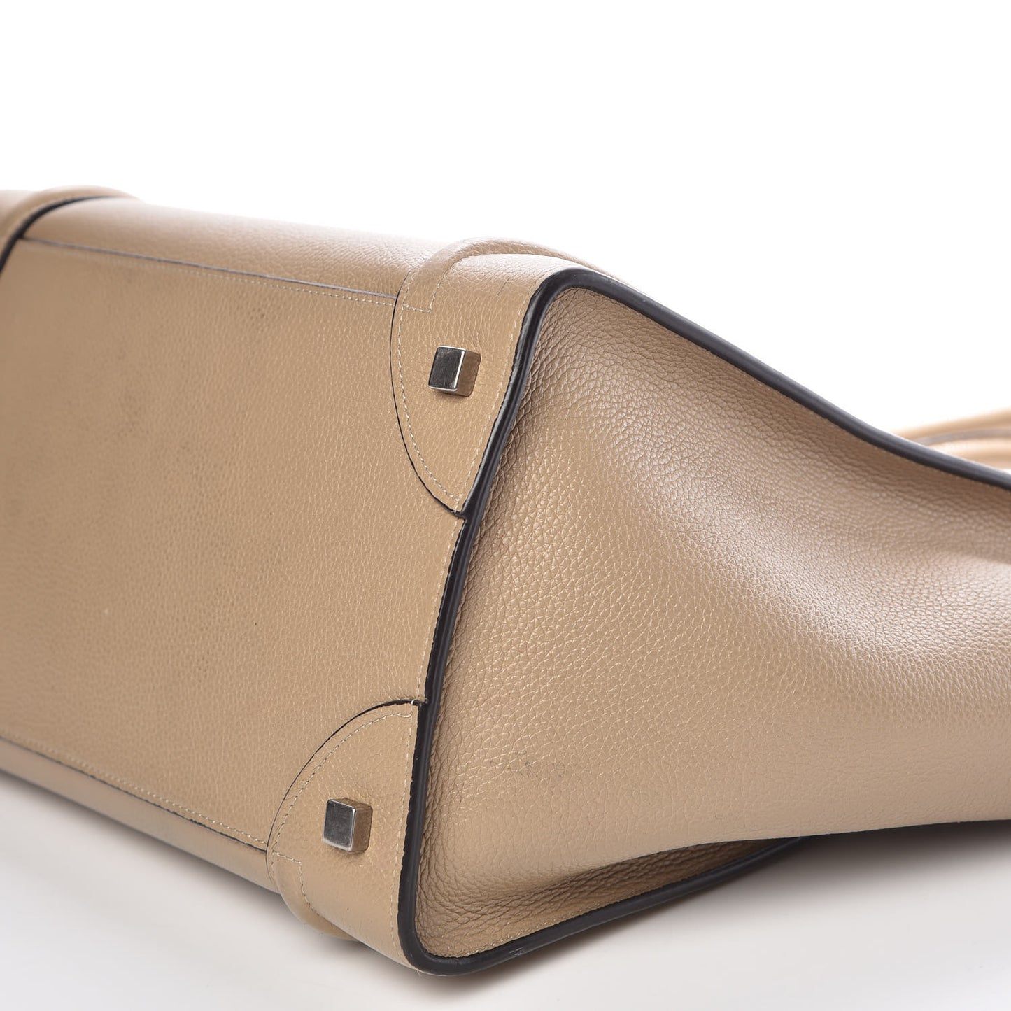 Drummed Calfskin Mini Luggage Dune