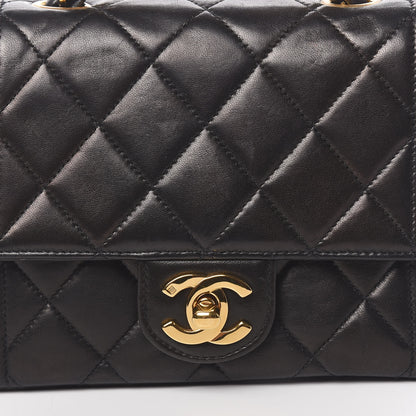 Chanel Lambskin Quilted Mini Square Flap Black 12 of 12