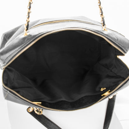 Chanel Caviar Large CC Shoulder Bag Black 5 of 12