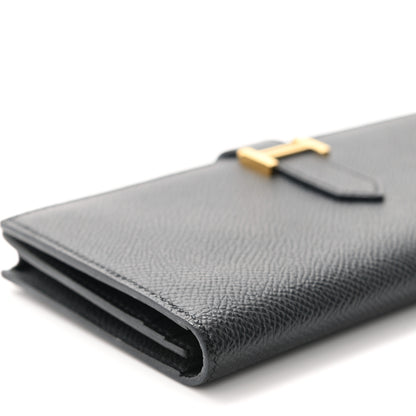 Hermes Epsom Bearn Gusset Wallet Black 7 of 8