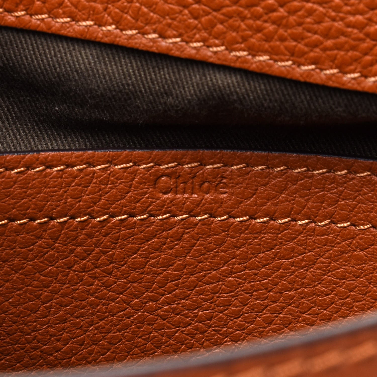Chloe Calfskin Medium Marcie Round Crossbody Bag Tan 6 of 9