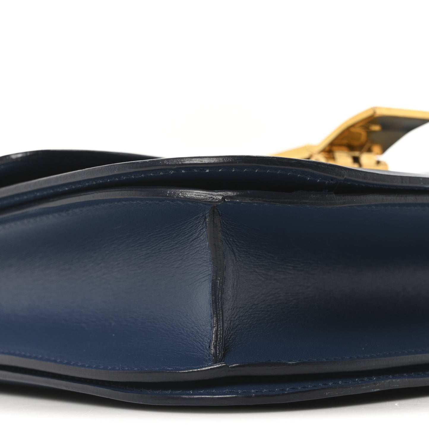 Box Calfskin Medium Classic Box Flap Bag Indigo