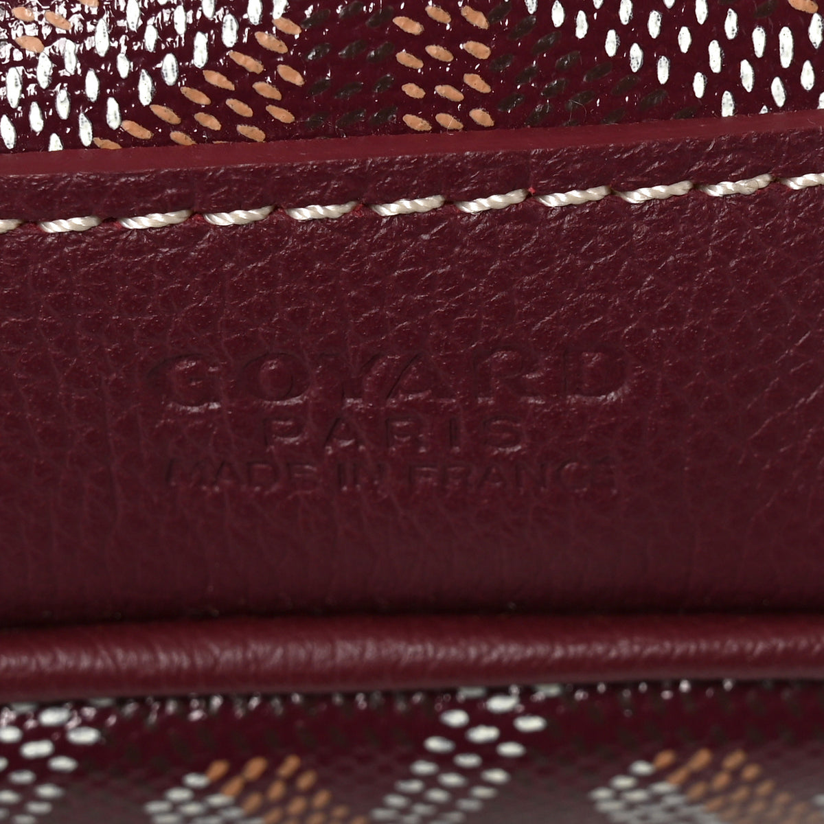 Goyard Goyardine Petit Flot Bucket Bag PM Burgundy 6 of 9