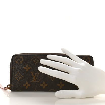 Louis Vuitton Monogram Clemence Wallet Rose Ballerine 2 of 9